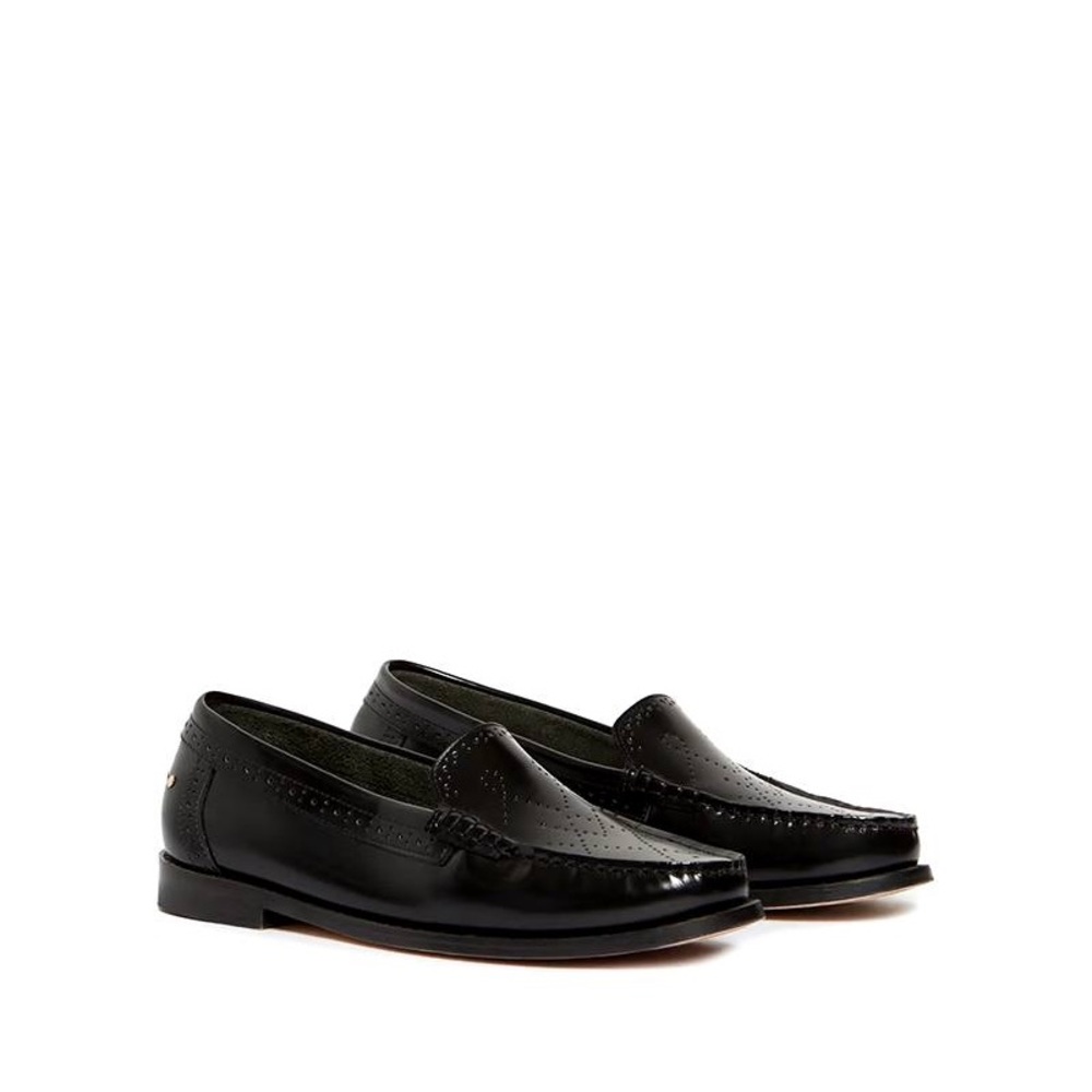 Black Leather Loafers